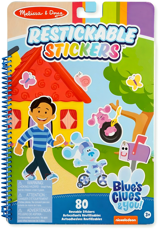 Melissa & Doug Blue's Clues & You! Restickable Stickers Pad: Places Blue Loves