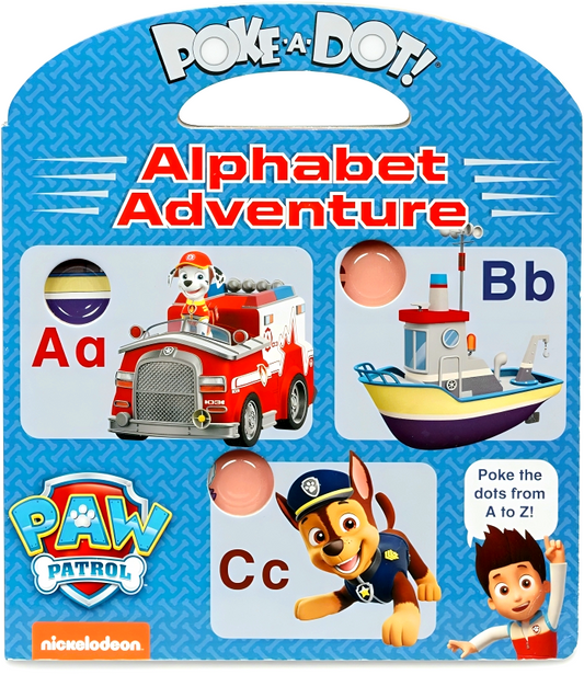 Melissa & Doug Paw Patrol Children's Book - Poke-A-Dot: Alphabet Adventure
