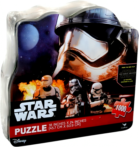 Star Wars "The Force Awakens' 1000 Pcs Puzzle Shaped Tin