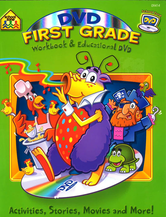 Dvd First Grade: Workbook & Educational Dvd