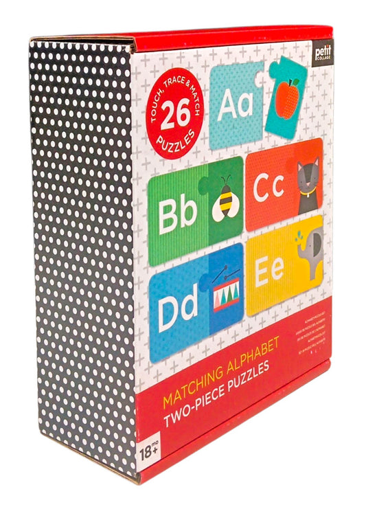 Matching Alphabet Two-Piece Puzzles