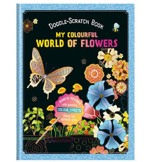 Doodle-Scratch Book: My Colourful World Of Flowers