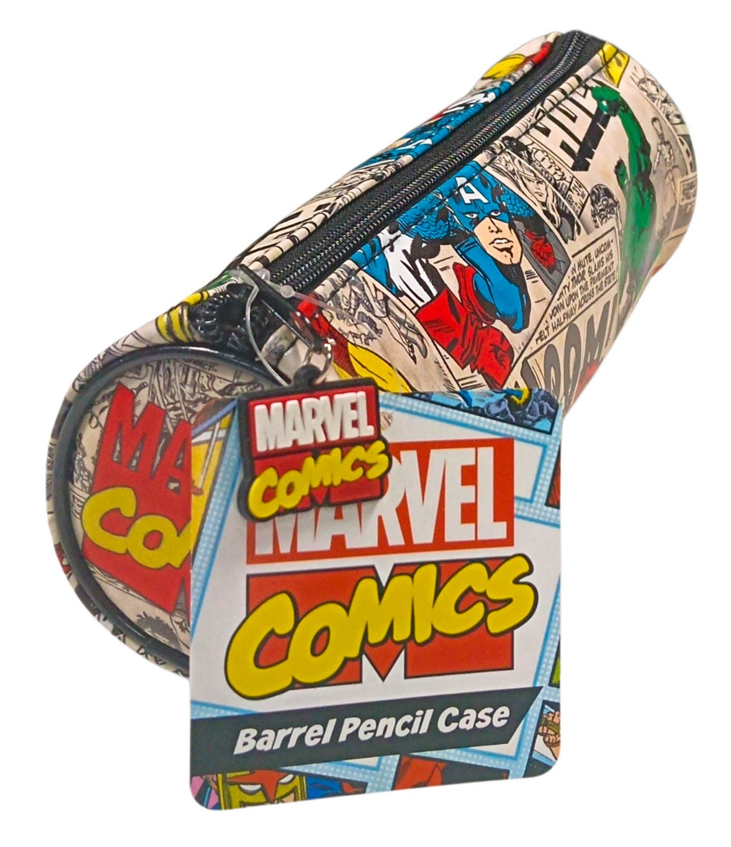 Marvel Comic Slim Barrel Pencil Case by Copywrite Design – book cover