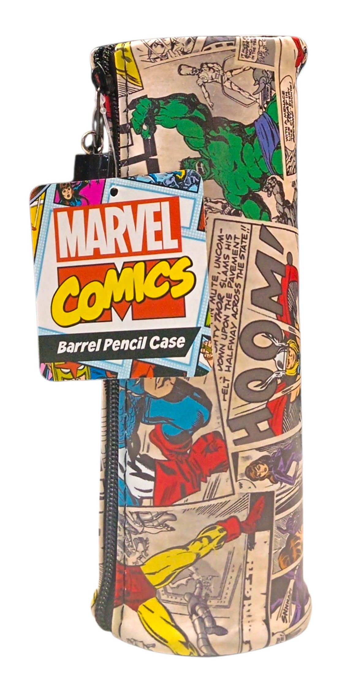 Marvel Comic Slim Barrel Pencil Case by Copywrite Design – book cover
