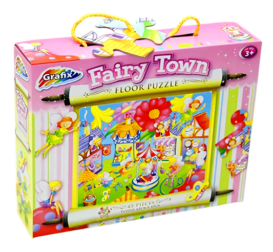 Floor Puzzle 45Pc: Fairy Town