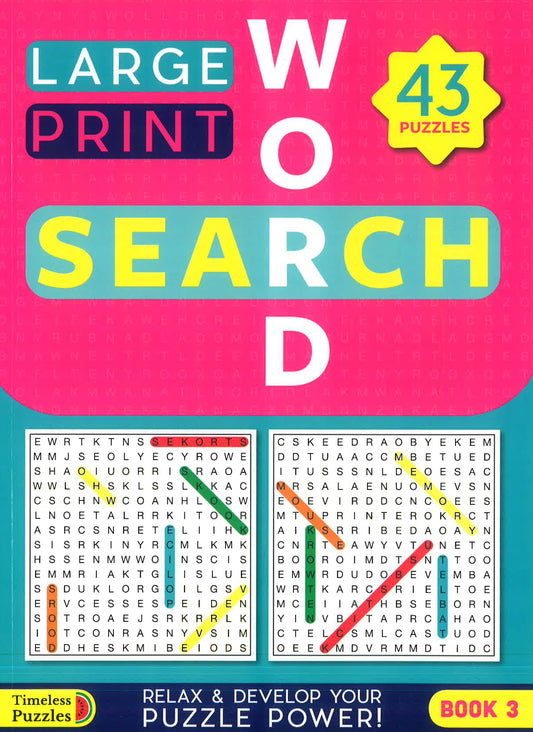 Large Print Word Search Book 3