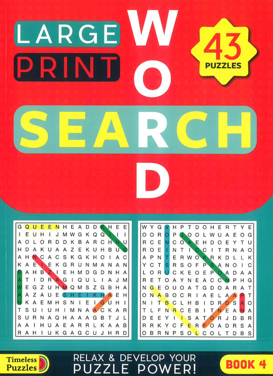 Large Print Word Search Book 4