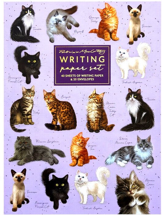 Foldover Writing Paper Set - Pat Mac Cats