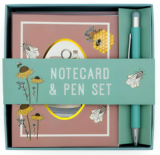 Notecard And Pen Set Boxed - Bee Yourself