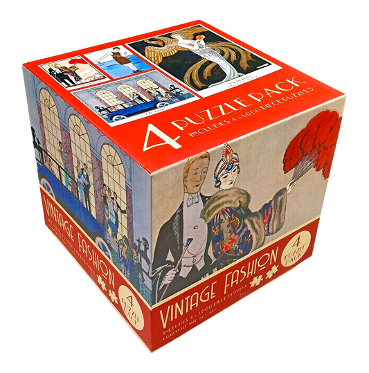 4 In 1 Multipack Jigsaw Cube - Vintage Fashion