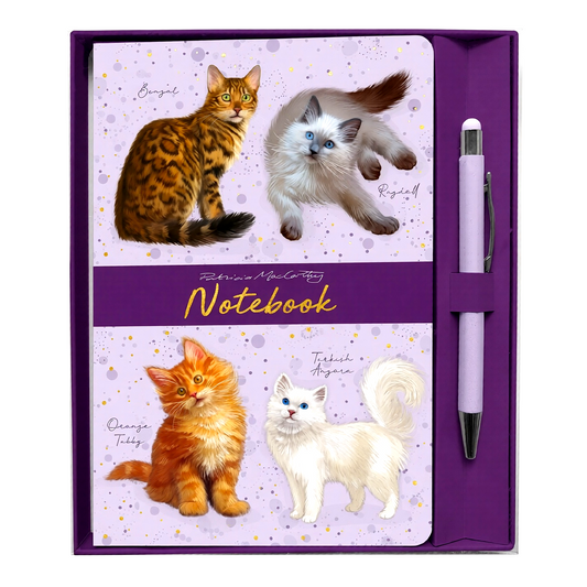 Notebook And Pen - Pat Mac Cats