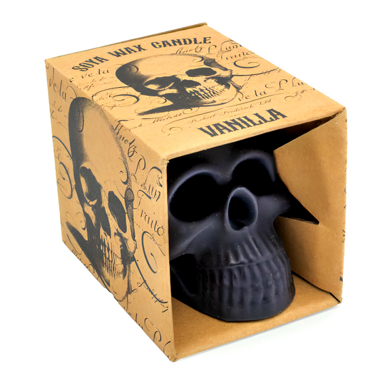 Soya Candle - Vanilla Black Skull