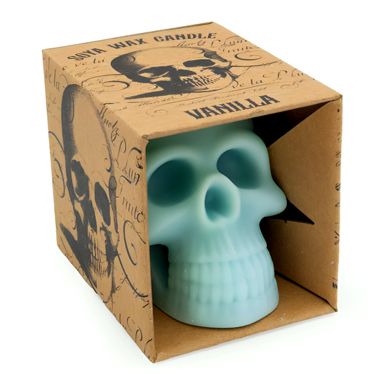 Soya Candle - Vanilla Blue Skull