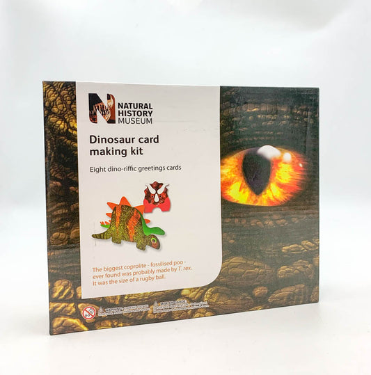National History Museum - Dinosaur Card Making Kit - - Boxed Kit (24.5 X 20 X 5 Cm)