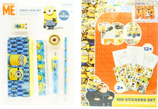 Despicable Me Stickers Pencil Bundle 40
