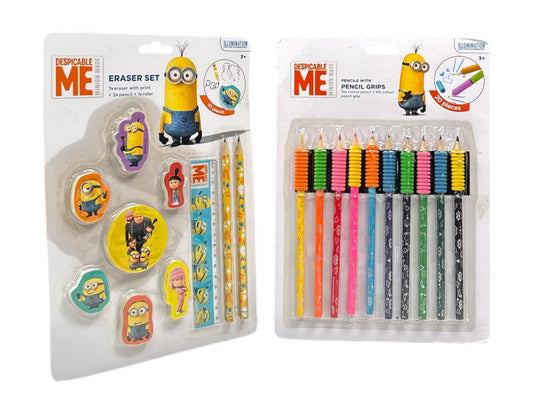 Despicable Me Eraser Pencil Grip Bundle 43