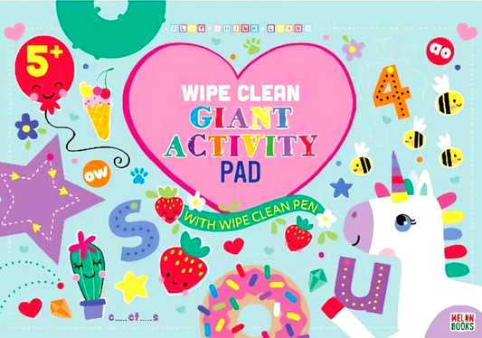 Wipe Clean Giant Activity Pad / 6 Assorted