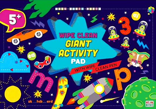 Wipe Clean Giant Activity Pad / 6 Assorted
