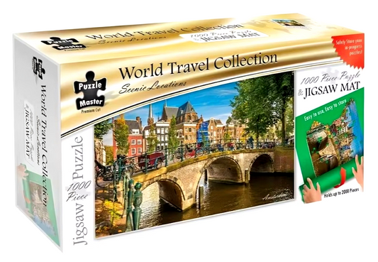 Amsterdam 1000 Piece Puzzle & Jigsaw Mat