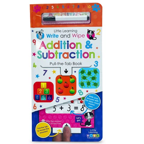 Write & Wipe Addition & Subtraction (Pull The Tab Book)