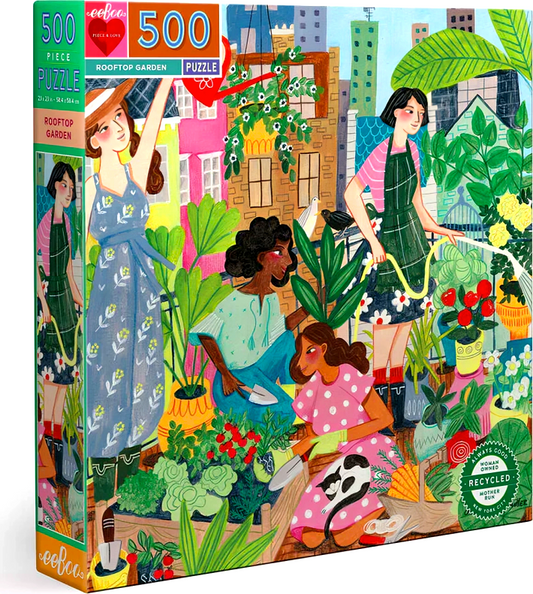 Rooftop Garden 500 Piece Square Adult Jigsaw Puzzle