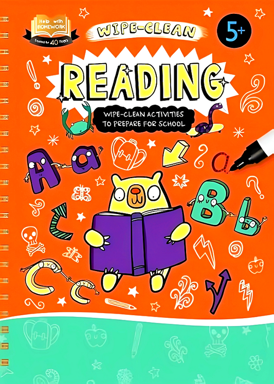 Help With Homework Wipe-Clean Reading 5+ (Inc Pen)