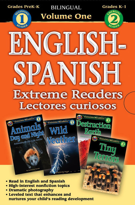 Extreme Readers English-Spanish 4-In-1, Level 1-2