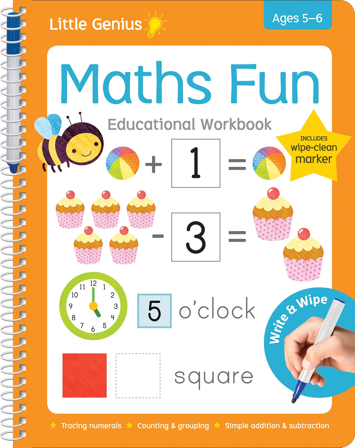 Write & Wipe Maths Fun Workbook – BookXcess