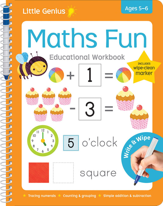 Write & Wipe Maths Fun Workbook