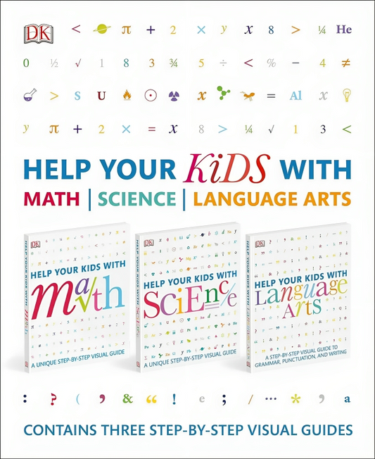 Help Your Kids With Math, Science, and Language Arts Box Set: Contains Three Step-by-Step Visual Guides