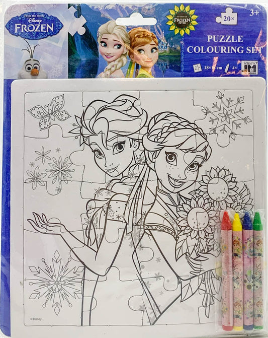 Frozen Puzzle Colouring Set