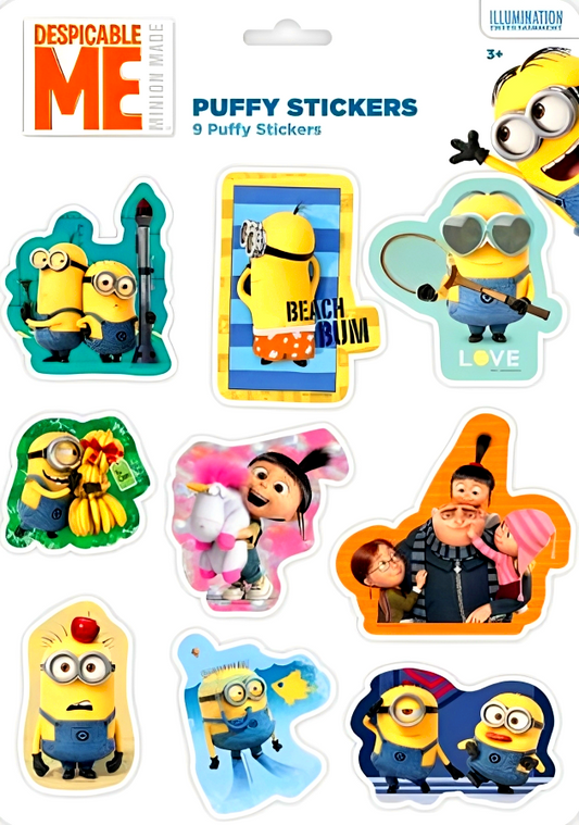 Despicable Me Puffy Stickers