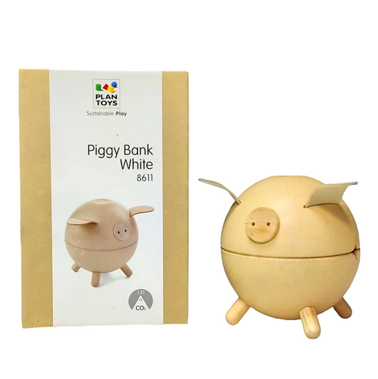 Piggy Bank White With Eyes(Laser)(Pta)