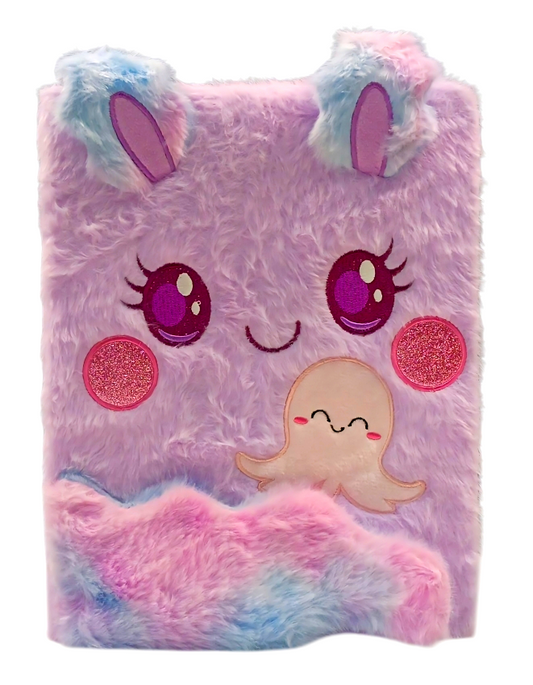 A4 Fluffy Notebook 6 Assorted