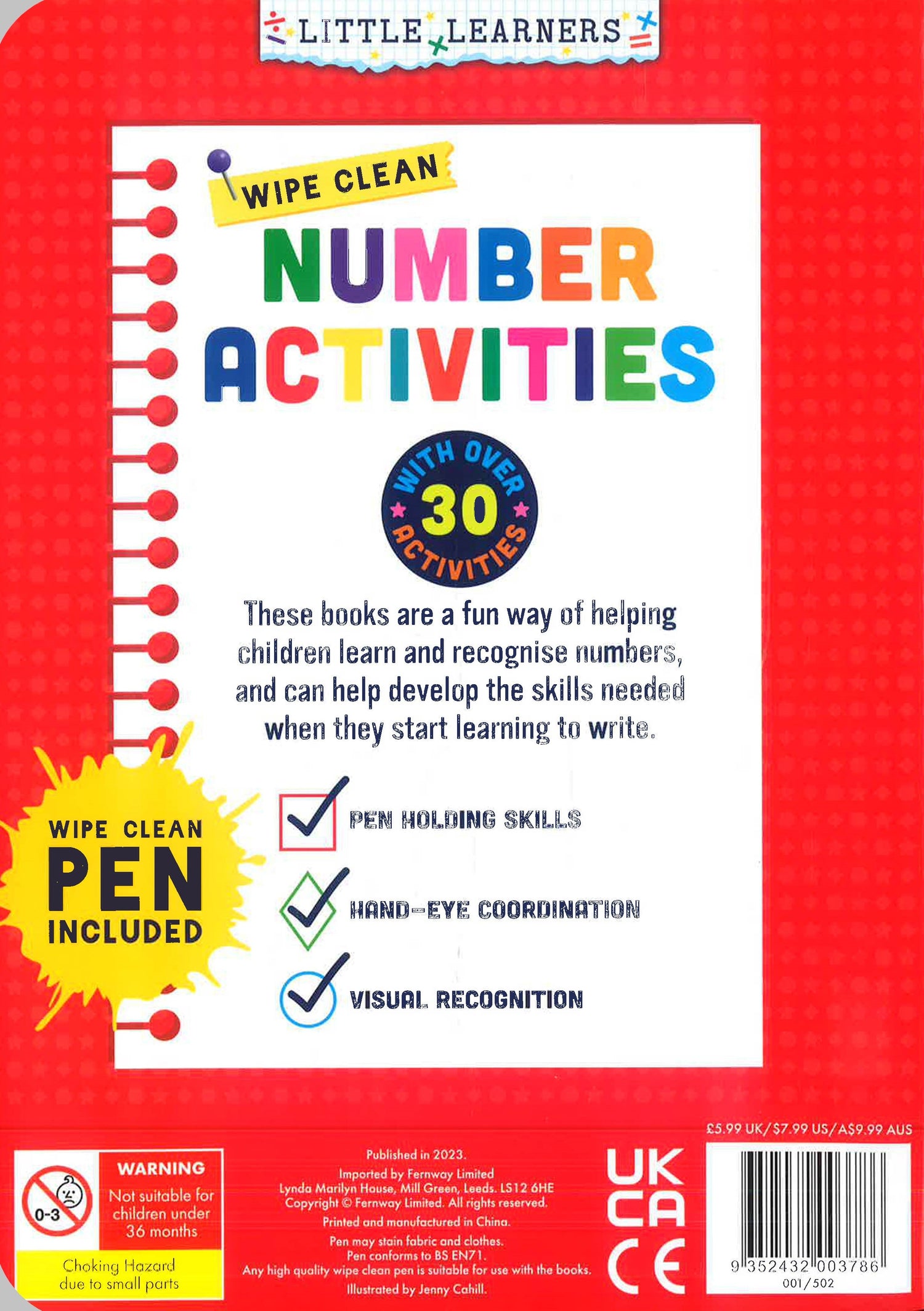 Wipe Clean Number Activities – BookXcess