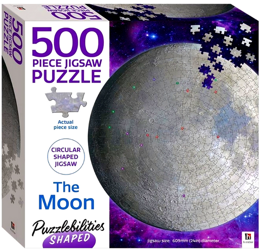 Puzzlebilities Shaped 500Pc Jigsaw: The Moon