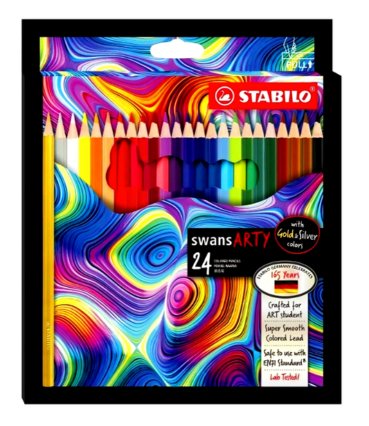 Stabilo Swans ARTY Coloured Pencil - Box of 24