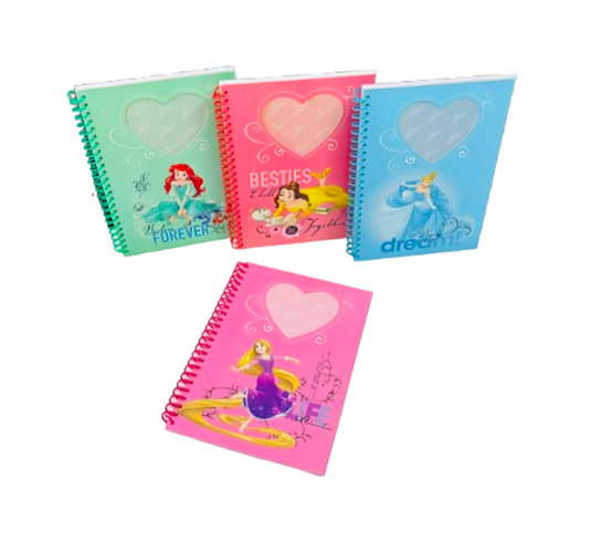 Ps 23288 A5 60S Plastic Spiral Fancy Note Book (Princess)