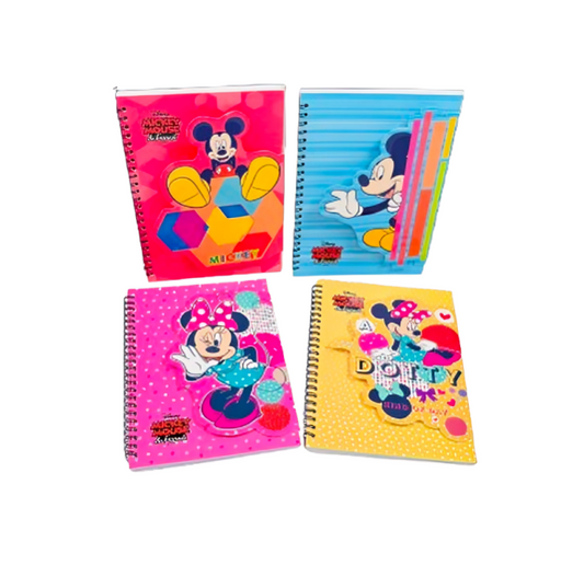 Mk 24283 A5 60S Wire-O Note Book With Fancy Bookmark (Mickey)