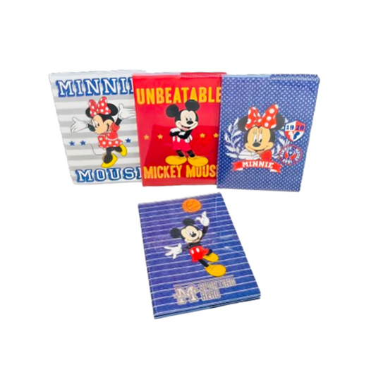 Mk 24421 A5 128P Jacket Pp Cover (With Glitters) Note Book (Mickey)