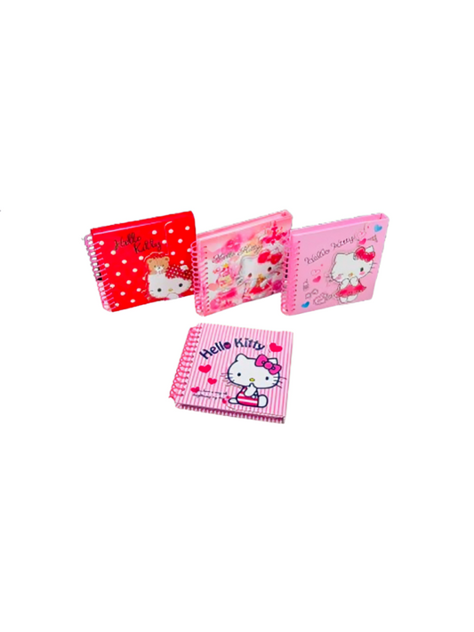 Hk 29026 130X130Mm 100S Plastic Spiral Hard Cover Bk (Hello Kitty)