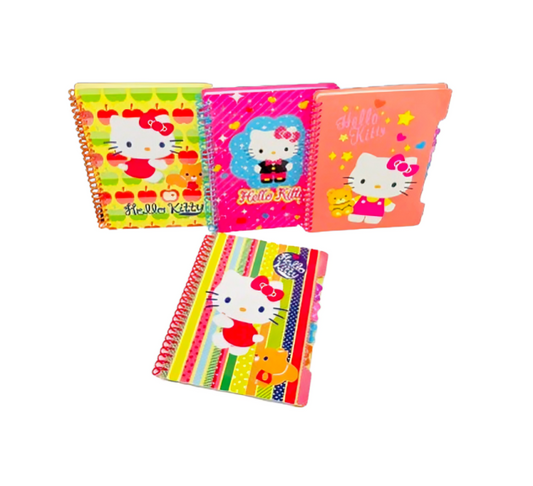 Hk 29252 A5 80S Plastic Spiral Fancy Note Book (Hello Kitty)