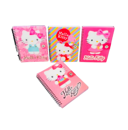 Hk 29276 A5 80S Wire-O Pp Cover Button Sealed Note Book (Hello Kitty)