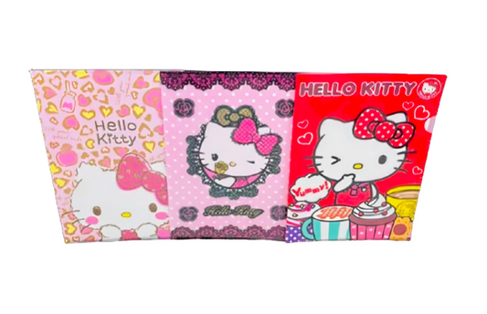 Hk 29979 A4 Pp Folder (With Glitters)(Hello Kitty) Packing:12 Pcs X 20 Pkt