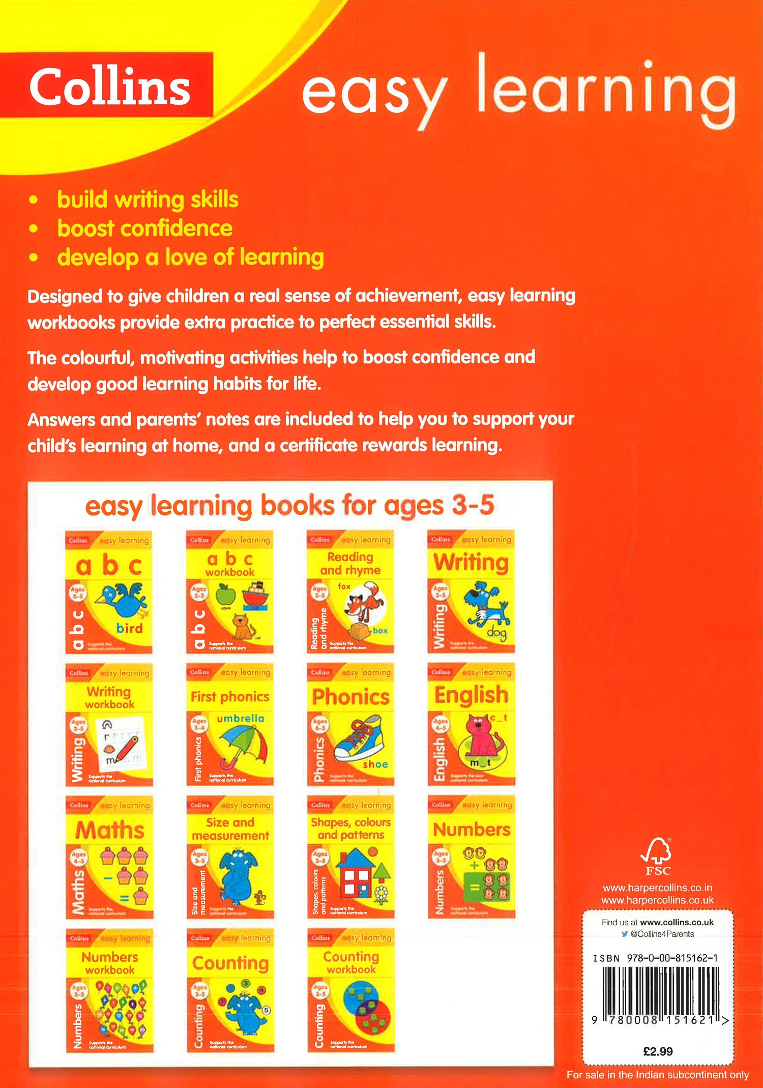 Collins Easy Learning Writing.pdf Collins Easy Learning: Writing Workbook Age 3-5 – BookXcess