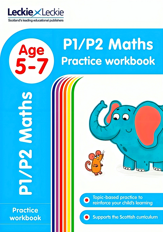 Leckie Primary Success: P1/P2 Maths Practice Workbook