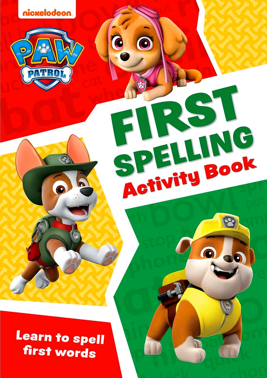 Paw Patrol First Spelling Activity Book