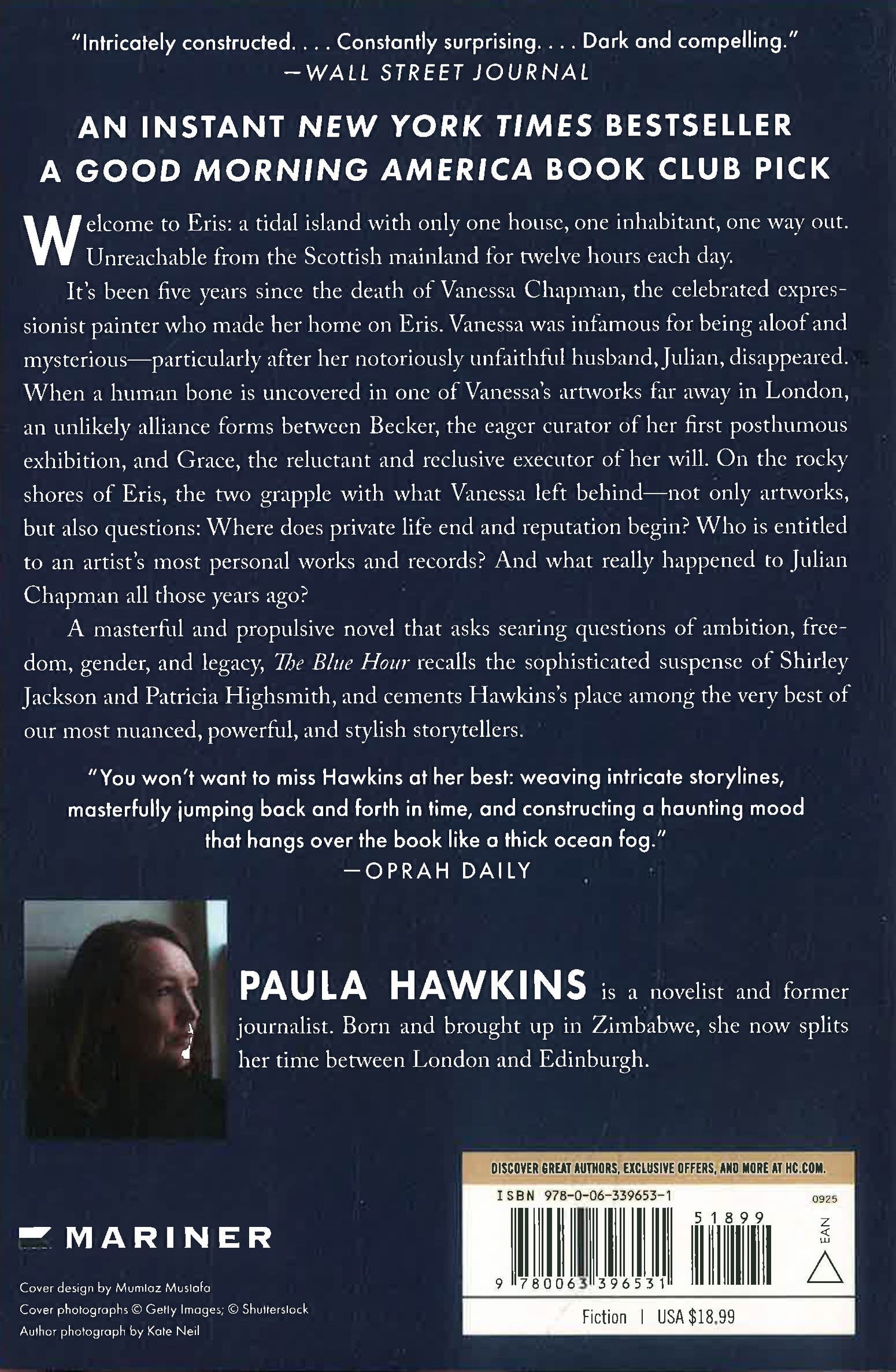 The Blue Hour by Paula Hawkins – book cover