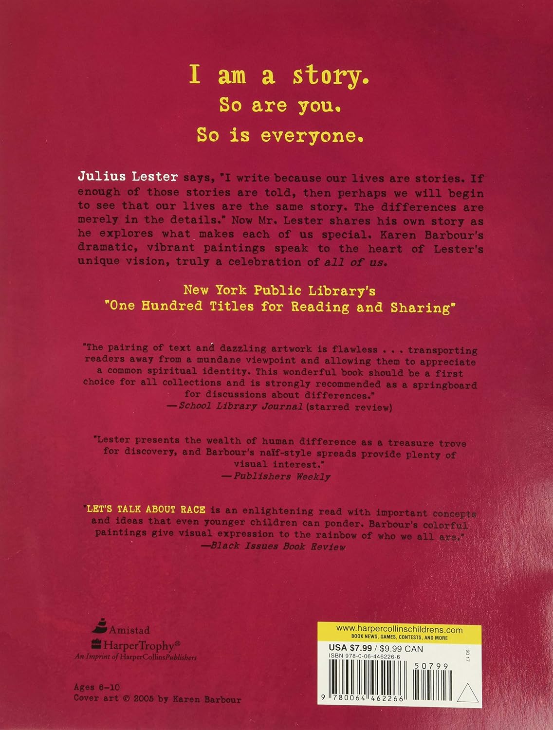 Let's Talk About Race by Julius Lester – book cover