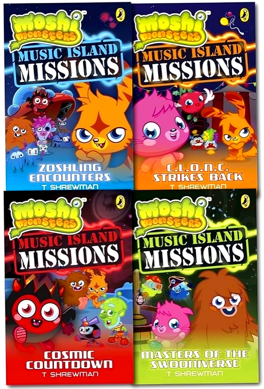 [Bargain Corner] Moshi Monsters Music Island Missions 4 Bookset